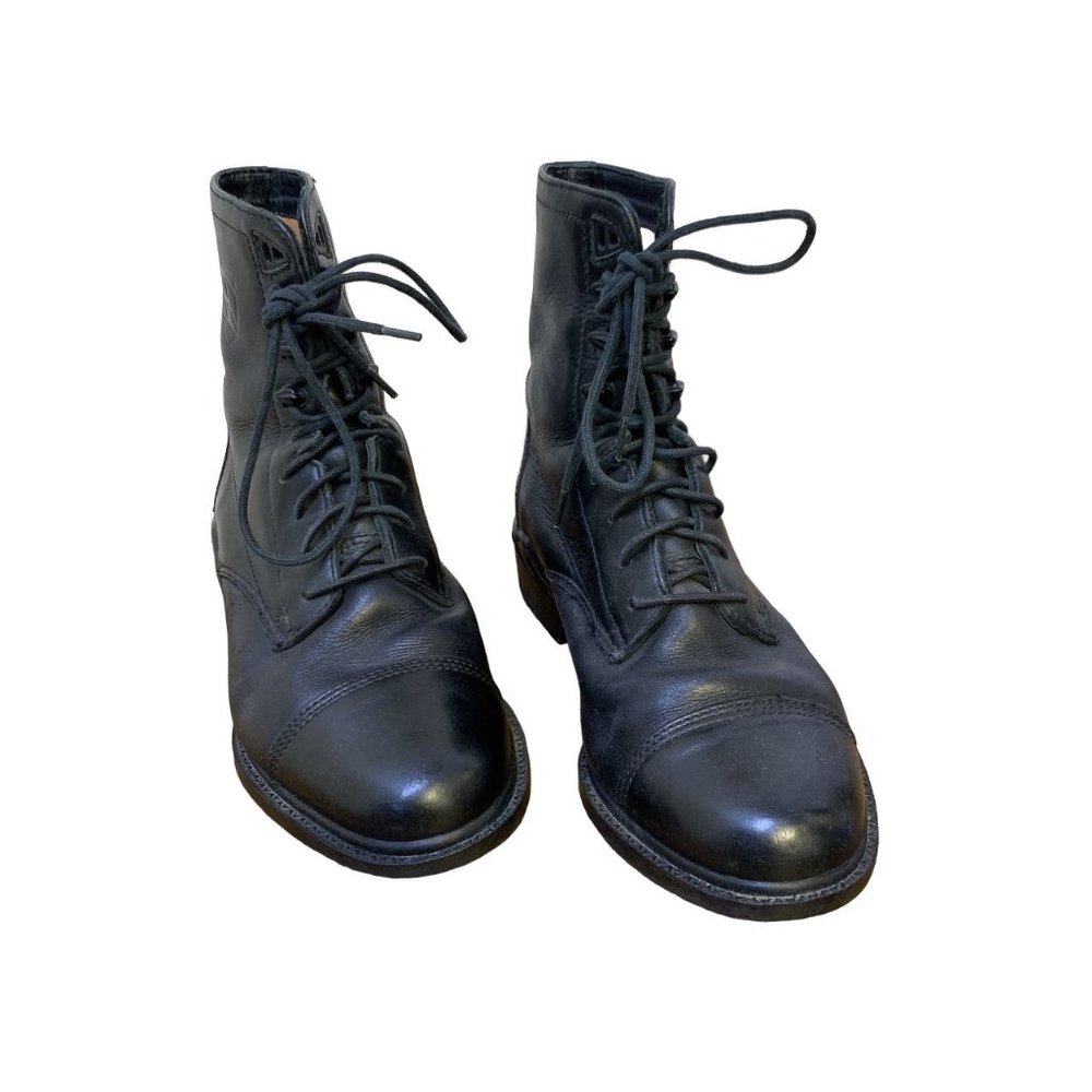*Ariat Black Lace Up Ankle Booties Size 7.5 - Picture 1 of 4
